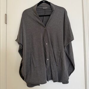 Itzy Ritzy Charcoal Gray Maternity Nursing Cover up Top